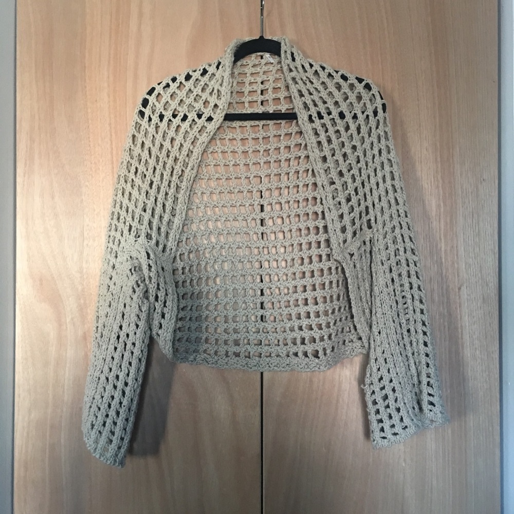 Free people woven cardigan.